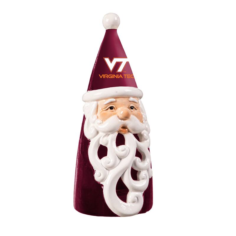 Virginia Tech Santa LED Garden Statuary, 8"