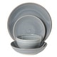 preview thumbnail 57 of 59, Gibson Home Stonebury 16 Piece Plates and Bowls - Handpainted Stoneware Dinnerware Set - Service for 4