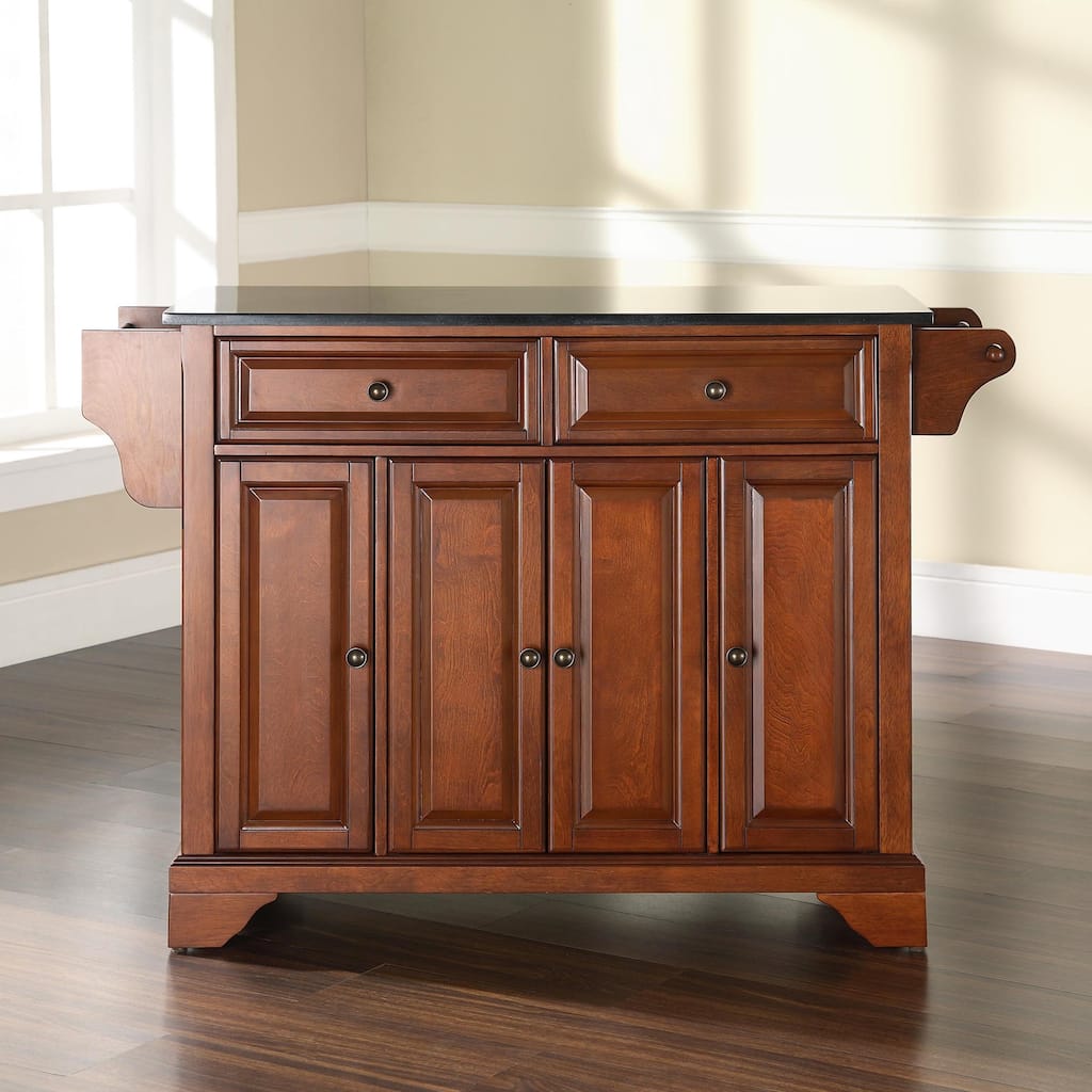 Crosley Lafayette Granite Top Full Size Kitchen Island/Cart - 18"d x 51.5"w x 36"h