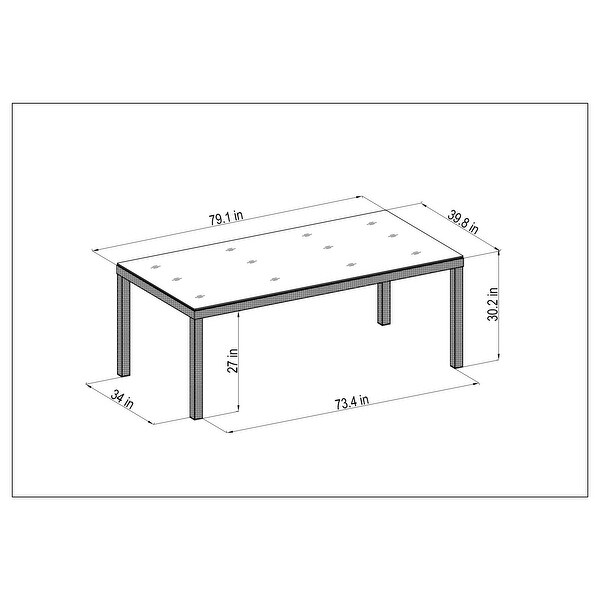 Midtown Concept Arauko 7pc Indoor Dining Set with Cushions