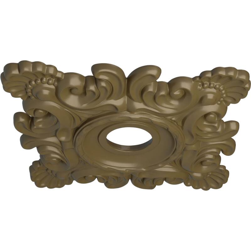 18"W x 18"H x 3 1/4"ID x 1 1/2"P Crawley Ceiling Medallion