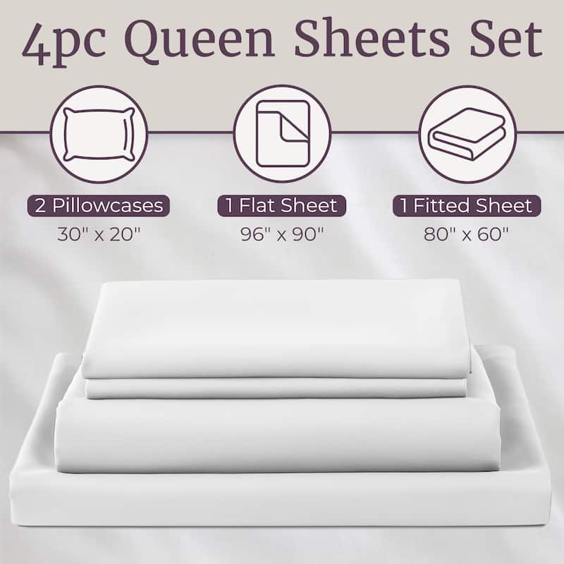 Wrinkle Resistant Brushed Microfiber Sheet Set by Windsor Home