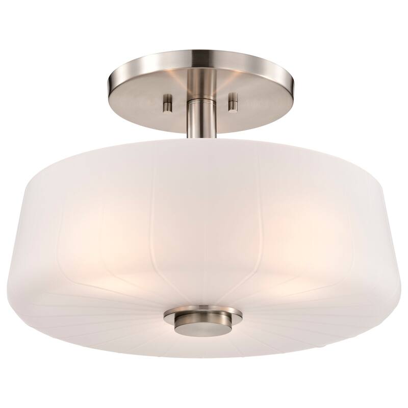 Nuvo Lighting 60/8229 Lune 3 Light 16" Wide Semi-Flush Ceiling Fixture
