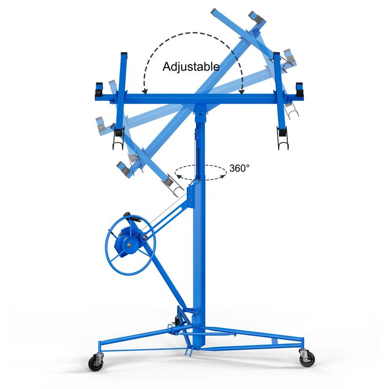 16FT Lift Drywall Panel Hoist Jack for Ceiling,Portable Lifter