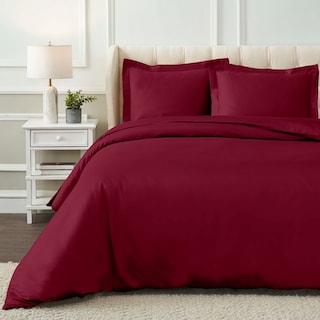 Superior 1200 Thread Count Egyptian Cotton Solid or Embroidered Duvet Cover Set