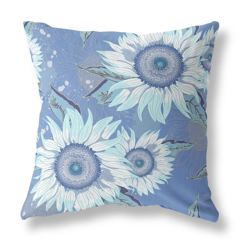 Amrita Sen Sunflower Indoor Outdoor Pillow Removable Cover