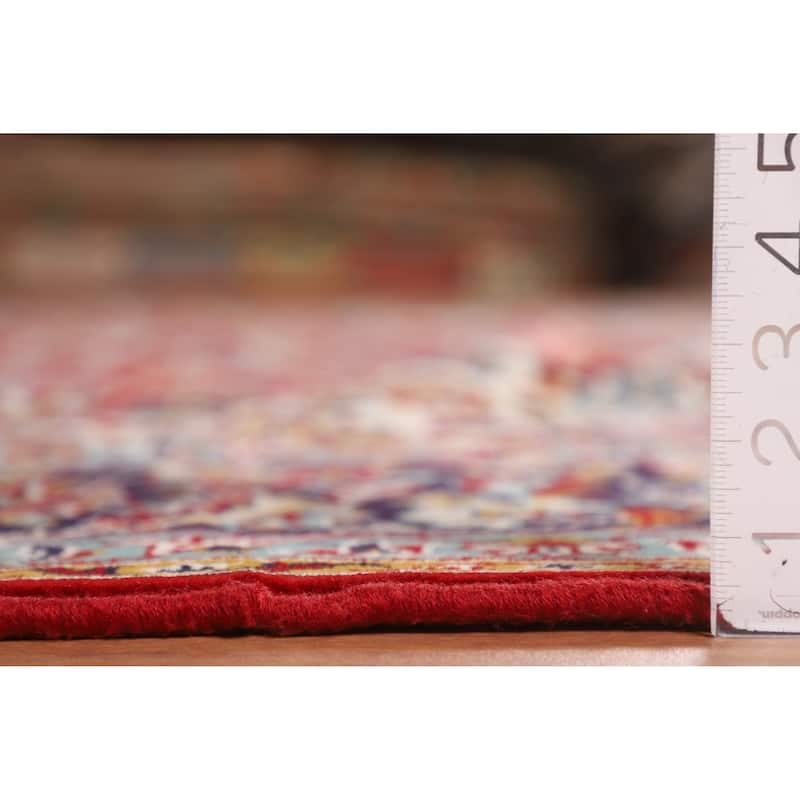 Traditional Kashan Turkish Area Rug Machine Made Living Room Carpet - 9'6" x 12'6"