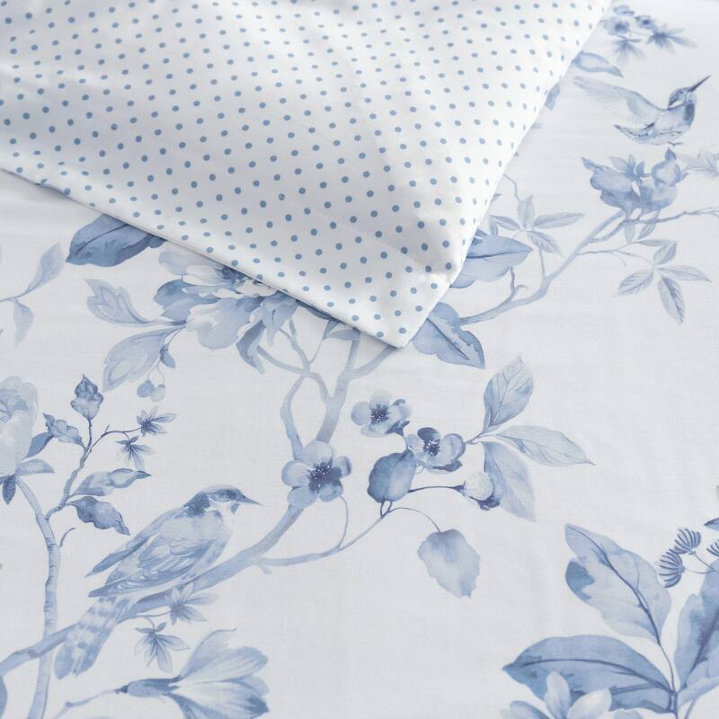 Martha Stewart Songbird Cotton Reversible Comforter Set