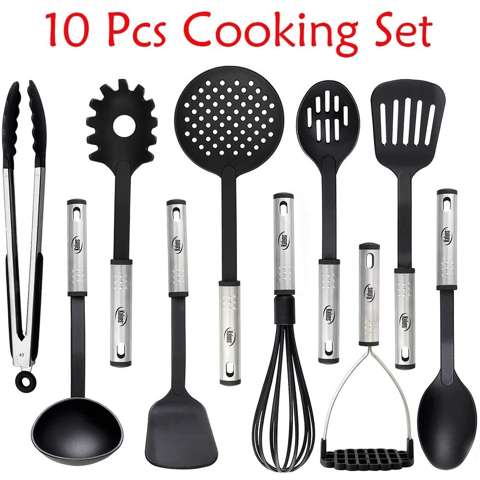 Food Grade Heat Resistant 10 Piece Kitchenware Tool Spoon Whisk