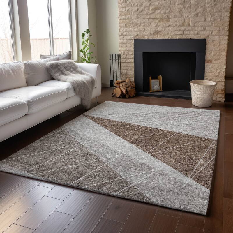 Premium Washable Super Soft Geo Abstract Mayfield Rug