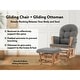 preview thumbnail 54 of 54, Ultimate Nursery Comfort - Glider and Ottoman Set with Reclining Cushion Chair, Rocker Chair with Padded Back and Armrests
