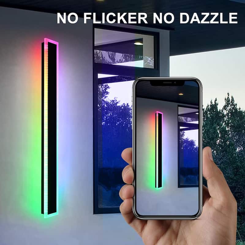 2-Pack 40" RGB Smart Outdoor Wall Lights