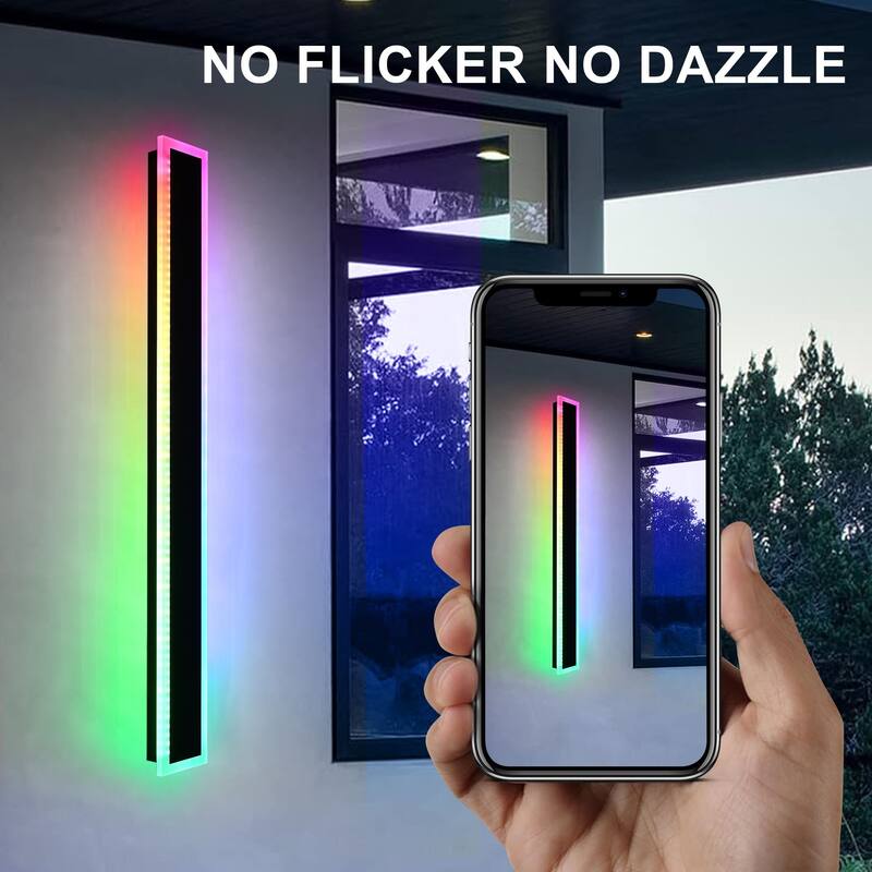 2-Pack 60" RGB Smart Outdoor Wall Lights