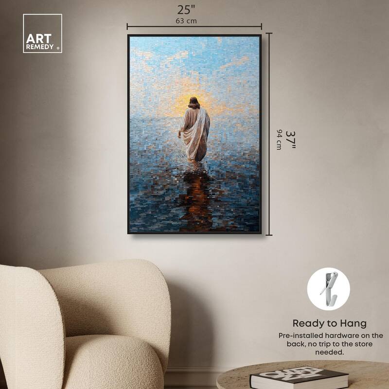 Water Walker Mosaic I Canvas by Art Remedy