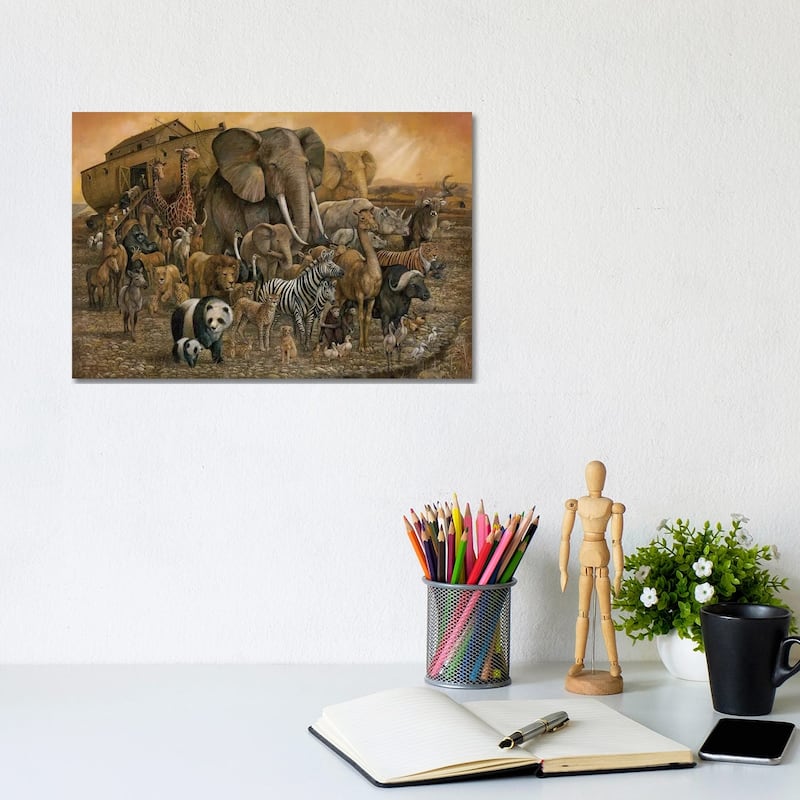 iCanvas "Noah's Ark" by Ruane Manning Canvas Print - 8x12x0.75