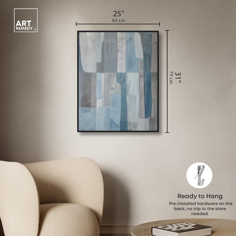 Tessellated Tones II Canvas by Art Remedy