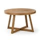 preview thumbnail 3 of 36, Plank and Beam Classic Solid Wood Round Dining Table - 47"