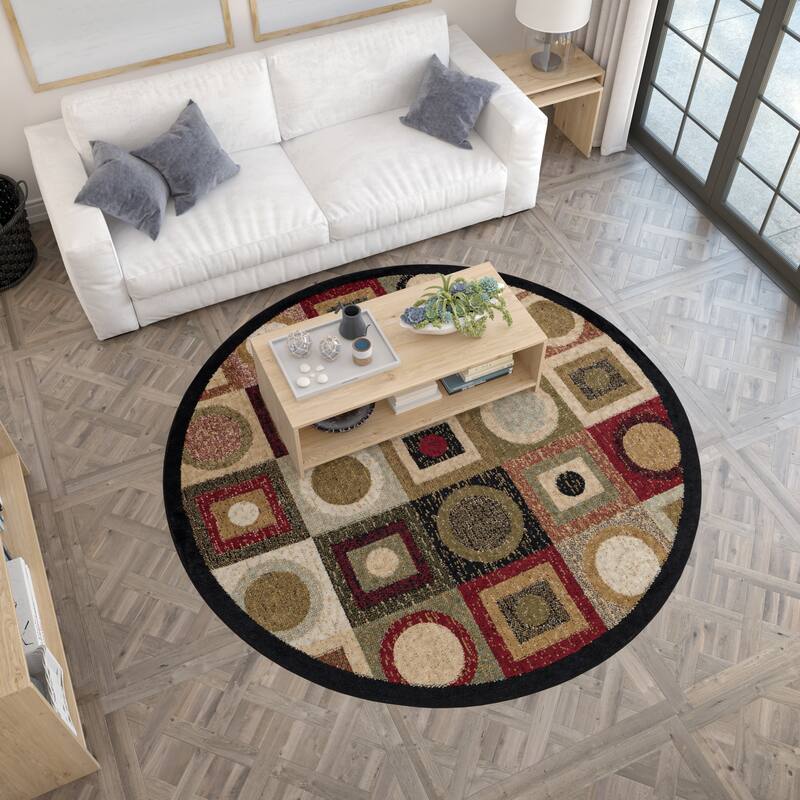 Hamilton Modern & Contemporary Geometric Indoor Area Rug - 7'10 x 7'10