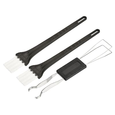 Keycap Puller Remover Tool Kit w 2 Brushes Black Handle White Bristles