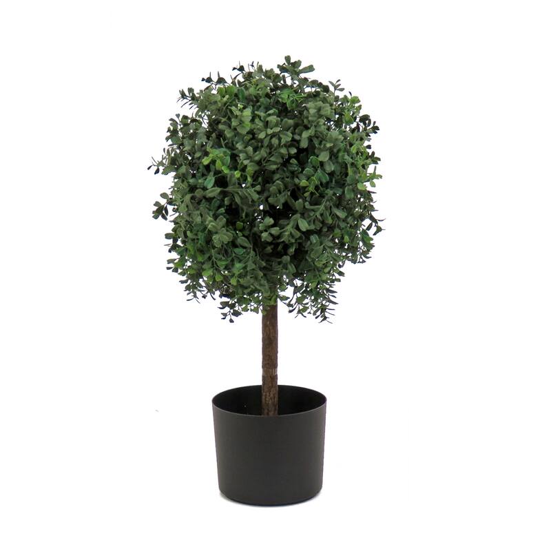 National Tree Company 2 ft Artificial Boxwood Single Ball Topiary - 24 in