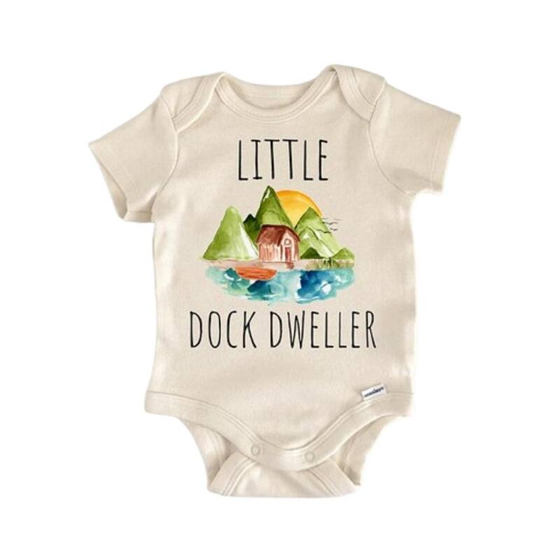 Lake Life Crew Cabin - Baby Boy Girl Clothes Infant Bodysuit Funny Cute Newborn - Natural - Newborn