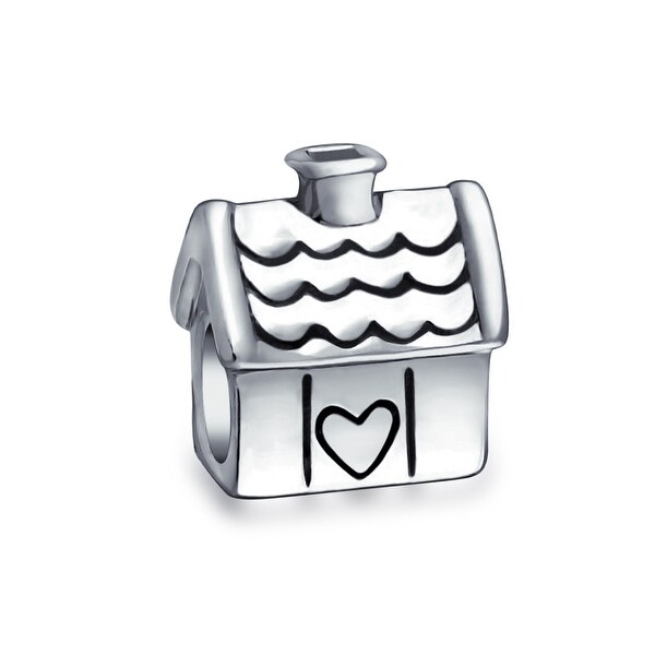 Sweet Home Family House New Home Owner Charm Bead Sterling Silver. Opens flyout.