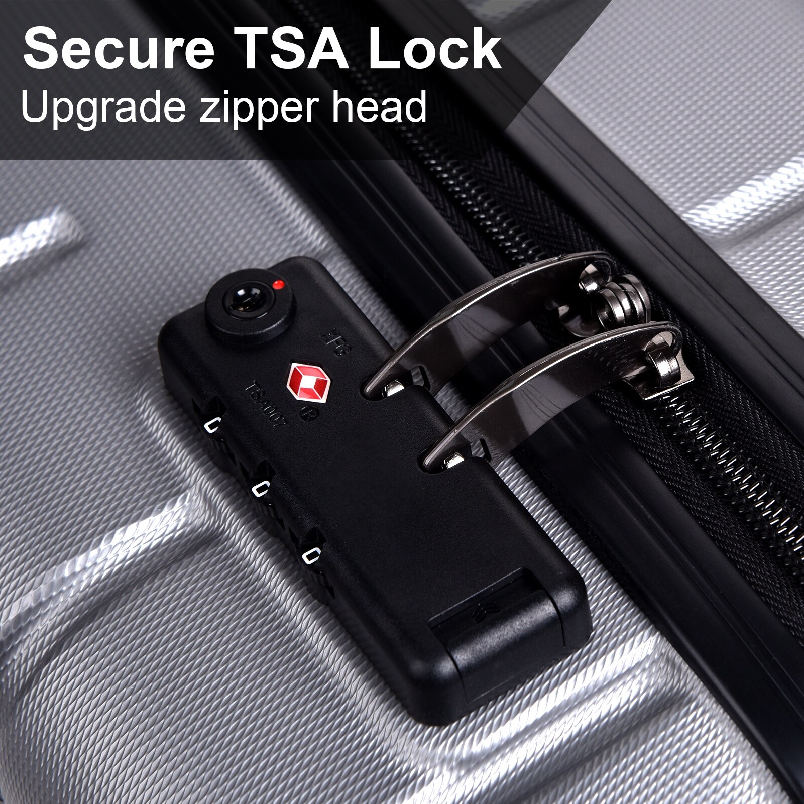 Luggage Expandable ABS Hardside Carry-on Suitcase with TSA-image