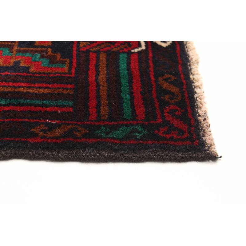 ECARPETGALLERY Hand-knotted Teimani Navy Wool Rug - 4'1 x 6'10