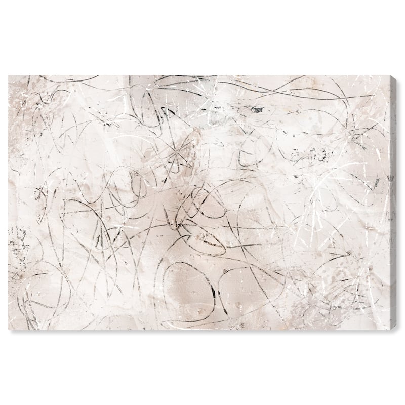 Wynwood Studio Abstract Yeso Dreamer White and Beige Modern & Contemporary Wall Art Canvas Print