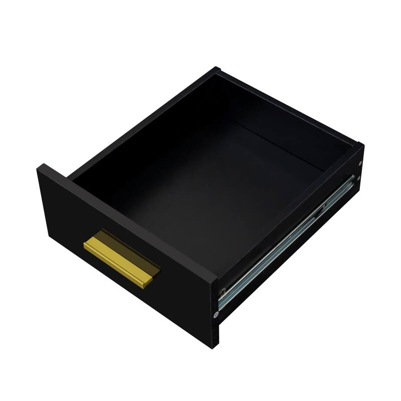 GDF Studio - Mariana Modern 29.53" Tall Makeup Vanity Set with Mirror, 4 Drawers, and Nightstand