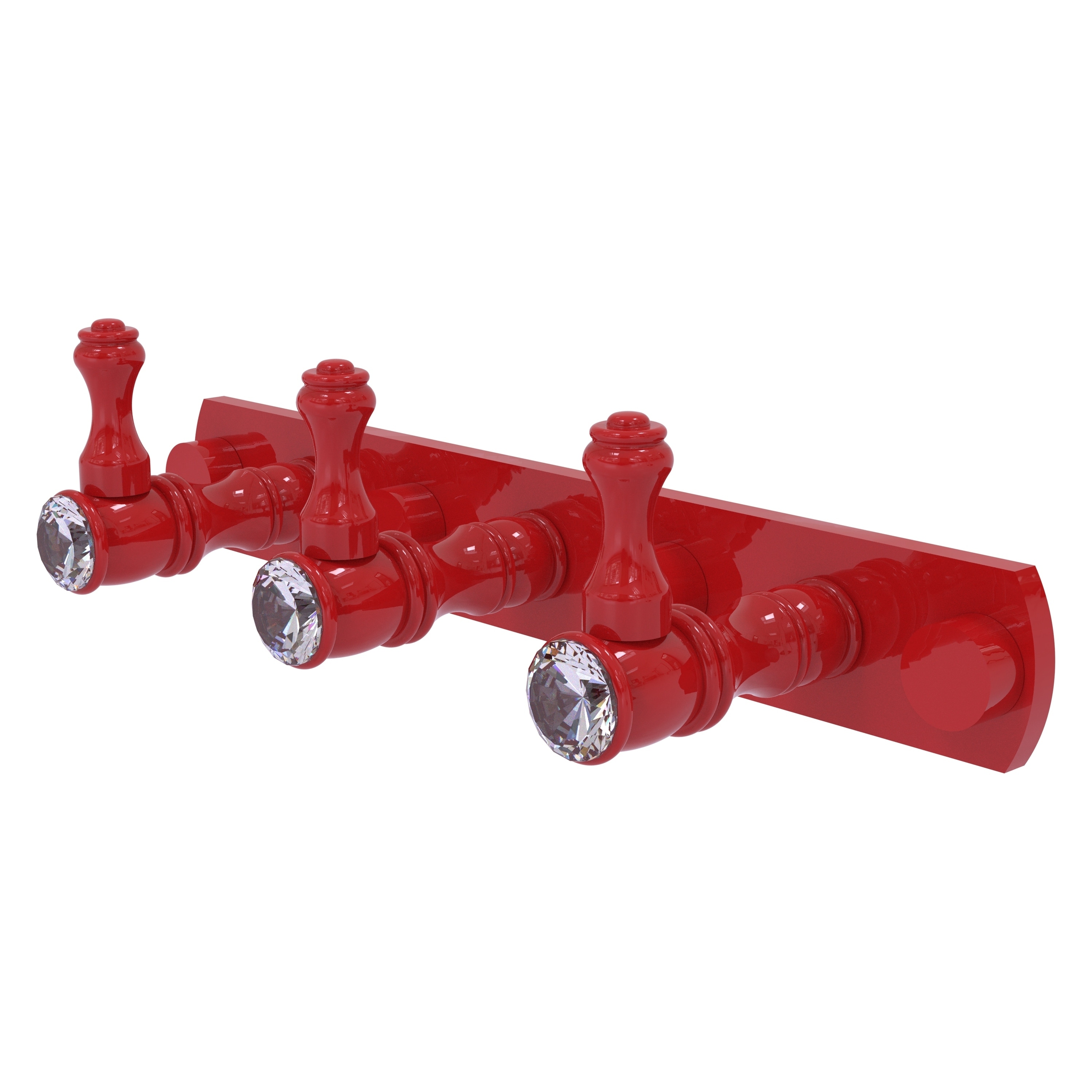 Allied Brass Carolina Crystal Collection 3 Position Tie and Belt Rack