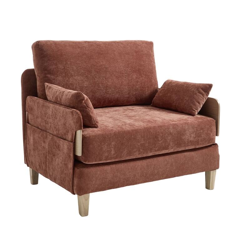 37.01" Foldable Sofa Bed Recliner, 3-in-1 Convertible Sleeper