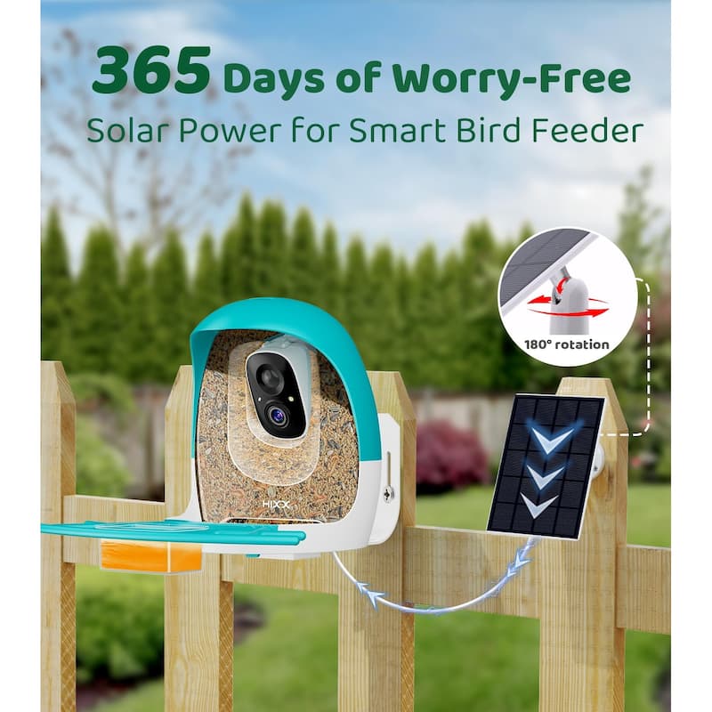 Smart Bird Feeder with Camera 2K HD Live