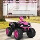 preview thumbnail 71 of 80, Costway 12V Kids 4-Wheeler ATV Quad Ride On Car w/ LED Lights Music - 42''x25.5''x29''(LxWxH)