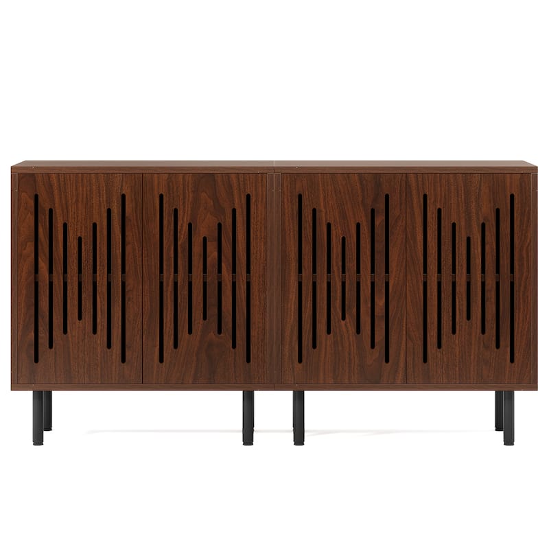 59" Sideboard Buffet Cabinet with Doors & Adjustable Shelves