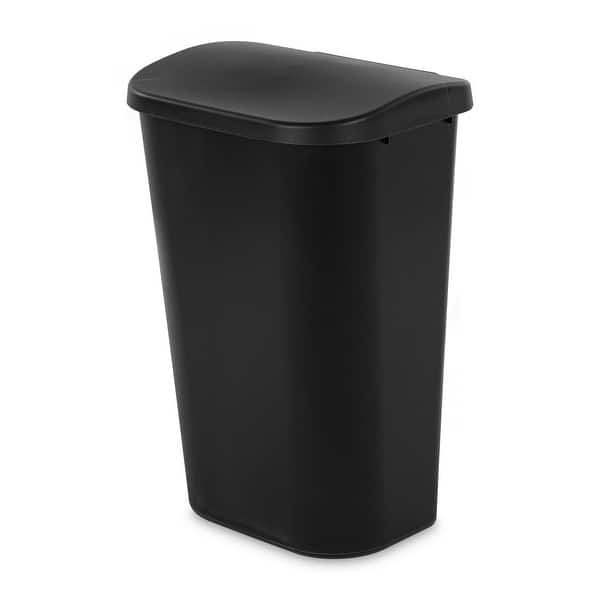 Trash Can With Lid 10 Gallon Narrow Rectangular Trash Can - 10 Gallon Plastic Waste Bin For Bathroom, Office, Hotel (No Lid) Bathroom Trash Can