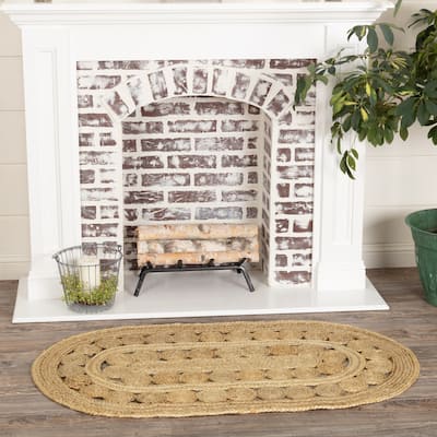 Celeste Jute Oval Rug - 2'3" x 4'