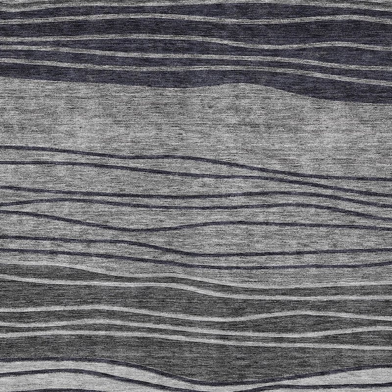 HomeRoots Striped Transitional Rectangle Outdoor Rug