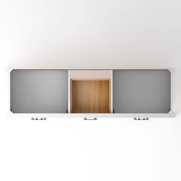 dimension image slide 4 of 3, Yamyam 59" Double Bathroom Vanity (Base Only)