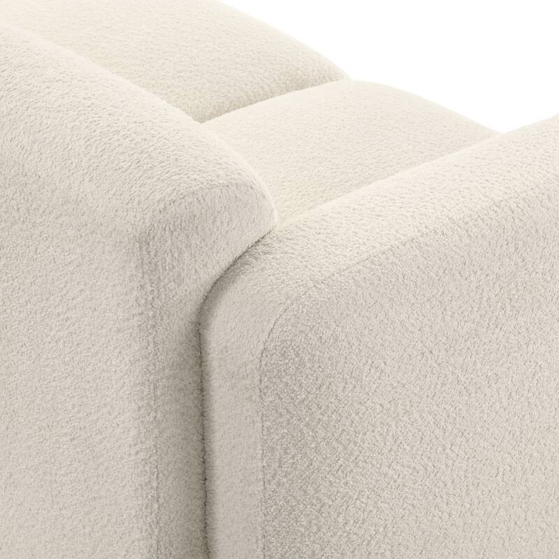 Sierra Ivory Boucle Accent Chair, Loveseat, Sofa, or Living Room Set