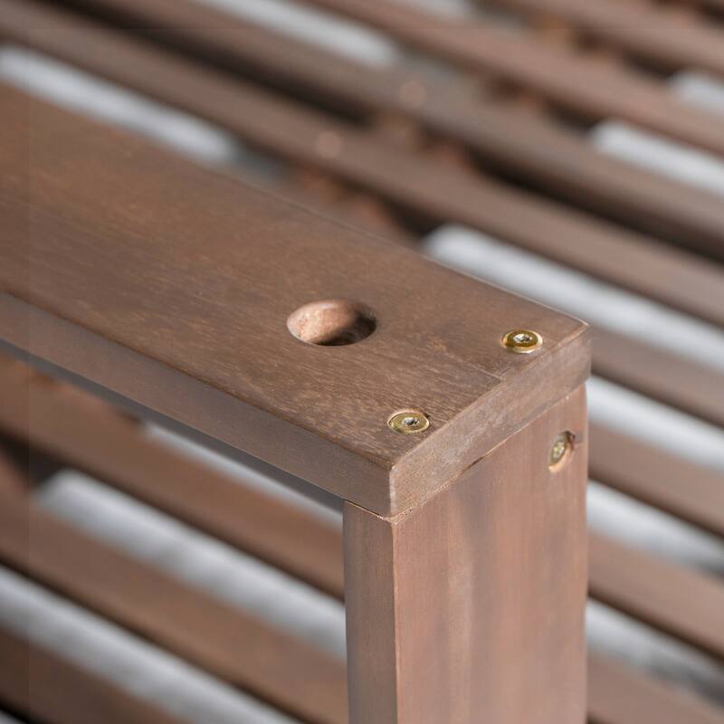 Patio Wooden Twin Size Porch Swing Daybed Frame