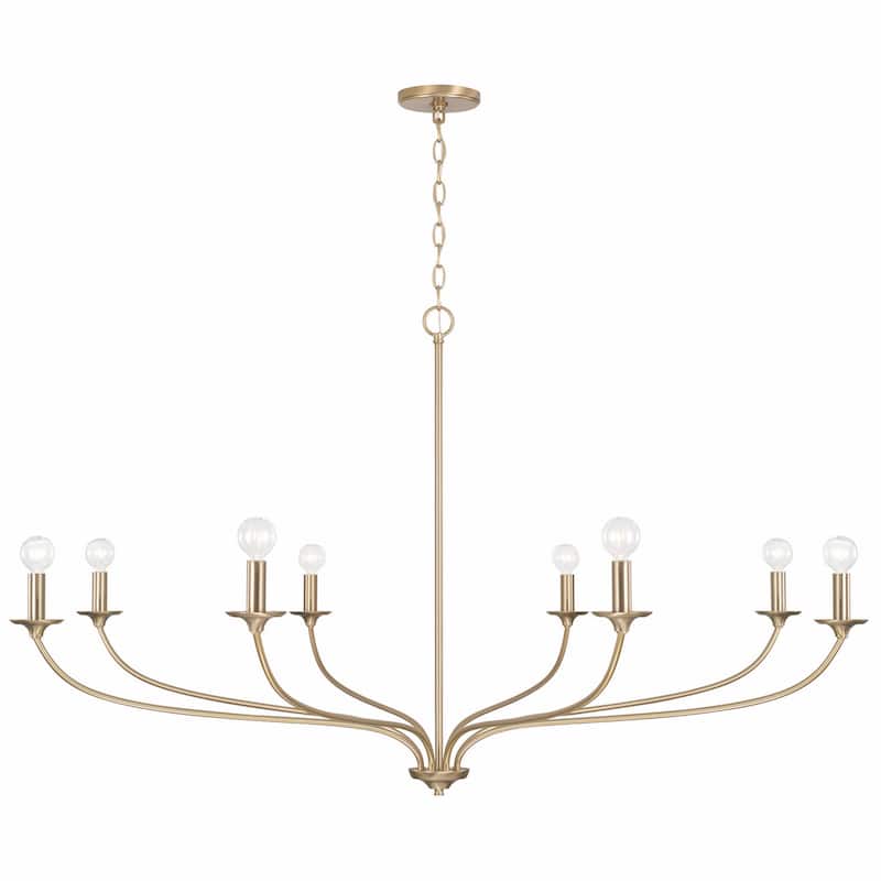 Dolan 8-light Hanging Chandelier - Matte Brass