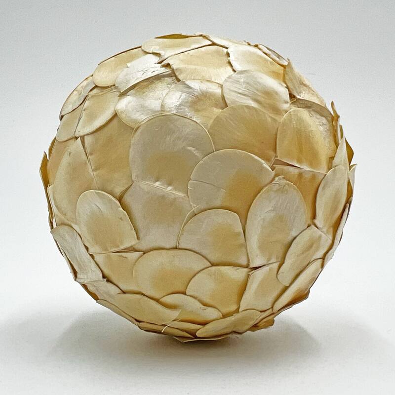 Preserved Decorative Conifer and Pinecone Topiary Balls - White - Set of 4