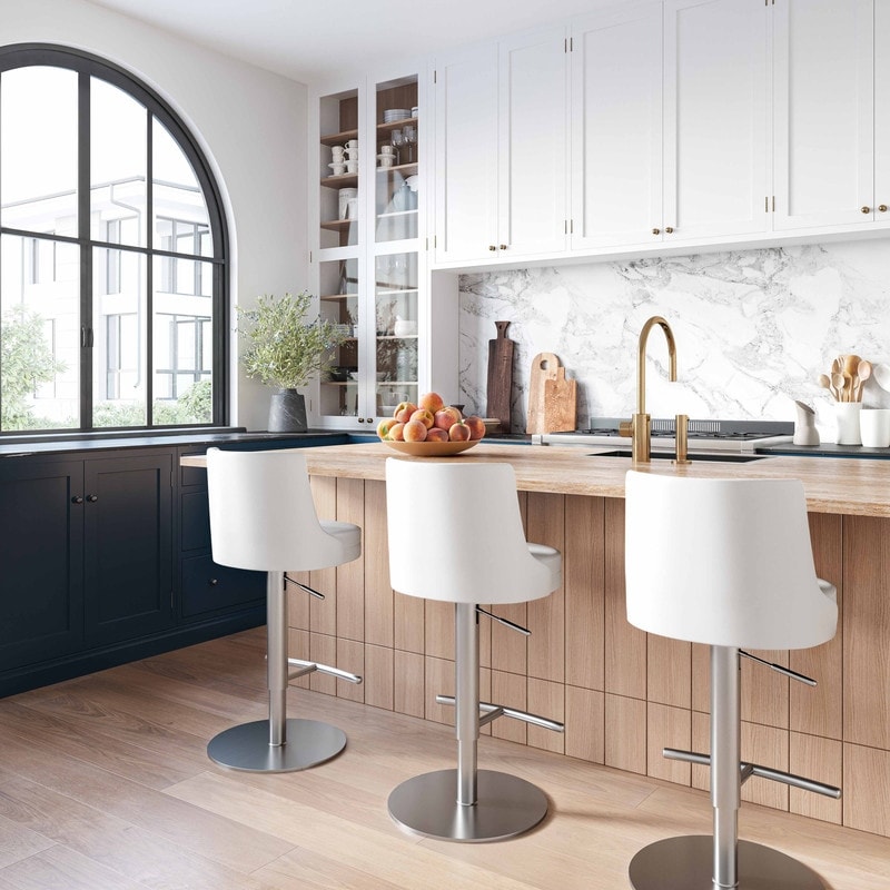 Round Seat Adjustable Counter and Bar Stools Bed Bath Beyond