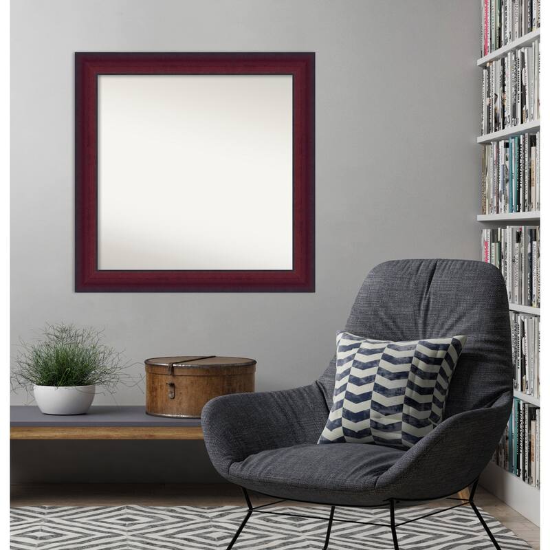 Canterbury Cherry Non-Beveled Wood Framed Wall Mirror - Canterbury Cherry