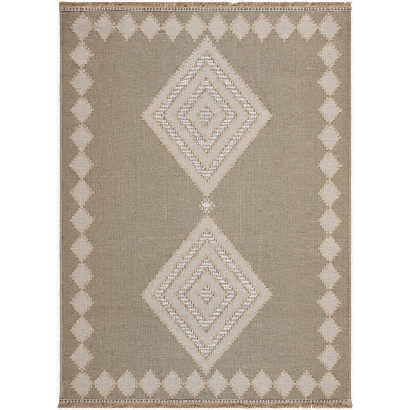 Livabliss Country Mystery Diamond Washable Area Rug