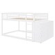 preview thumbnail 8 of 14, Full Over Full Wood Floor Bunk Bed with 4 Drawers and 3 Shelves, White