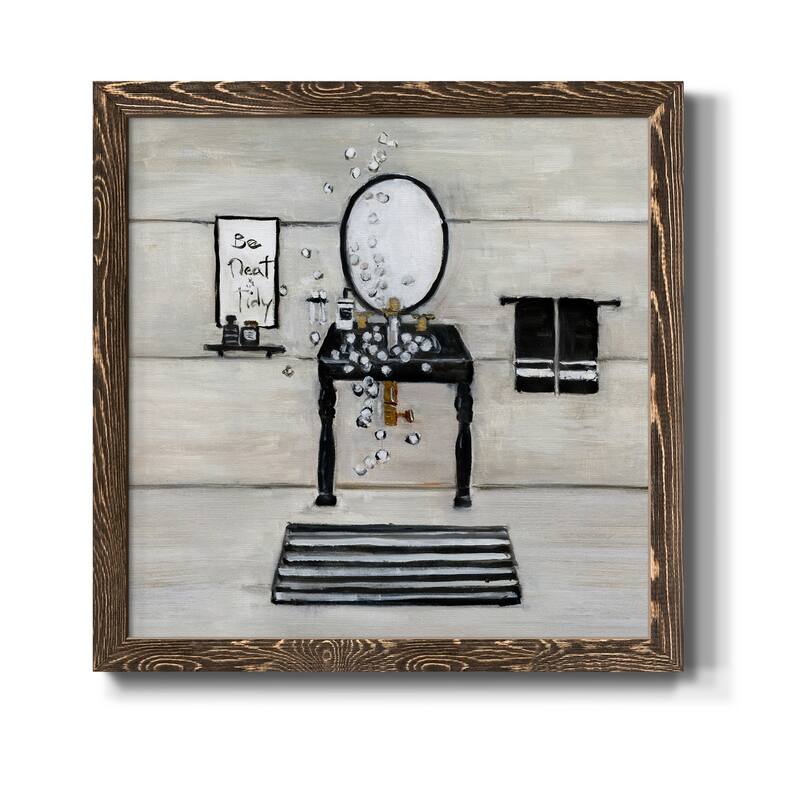 Neat and Tidy Bath-Premium Framed Canvas - Ready to Hang