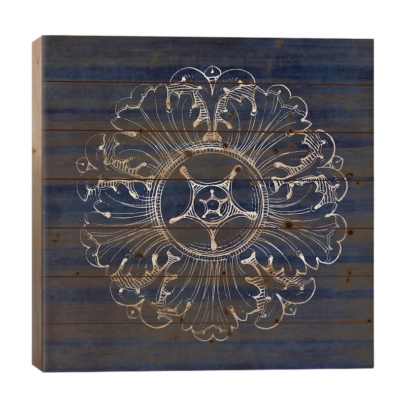 Rosette VI Print On Wood by Wild Apple Portfolio - Multi-Color - 26x26x1.5