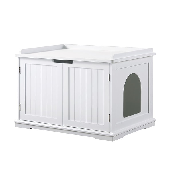 Merry products cat washroom bench decorative hotsell litter box cover & storage